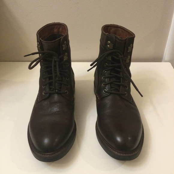 Johnston & Murphy Brown Leather  Shearling Ankle Boots Men’s 8.5 M  Memory  Foam main image 11
